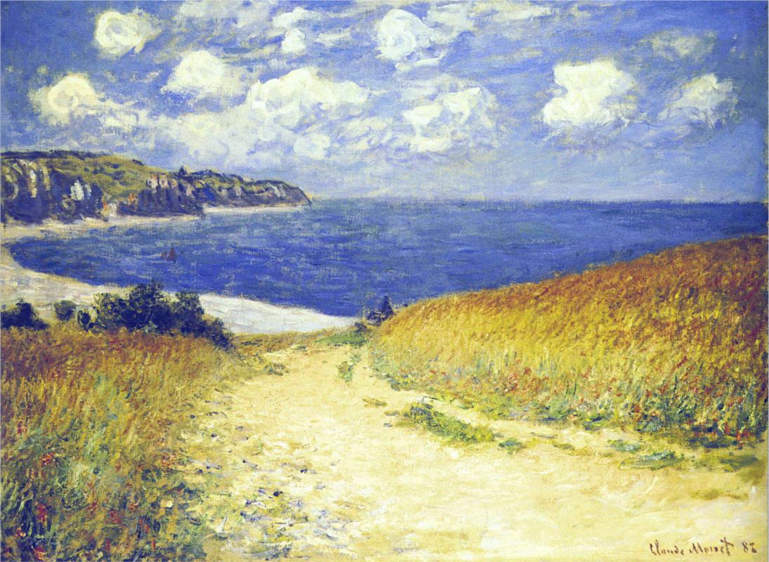 Alley near Pourville 1882 - Claude Monet Paintings